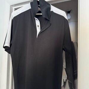 Grand Slam Black and White Polo Shirt